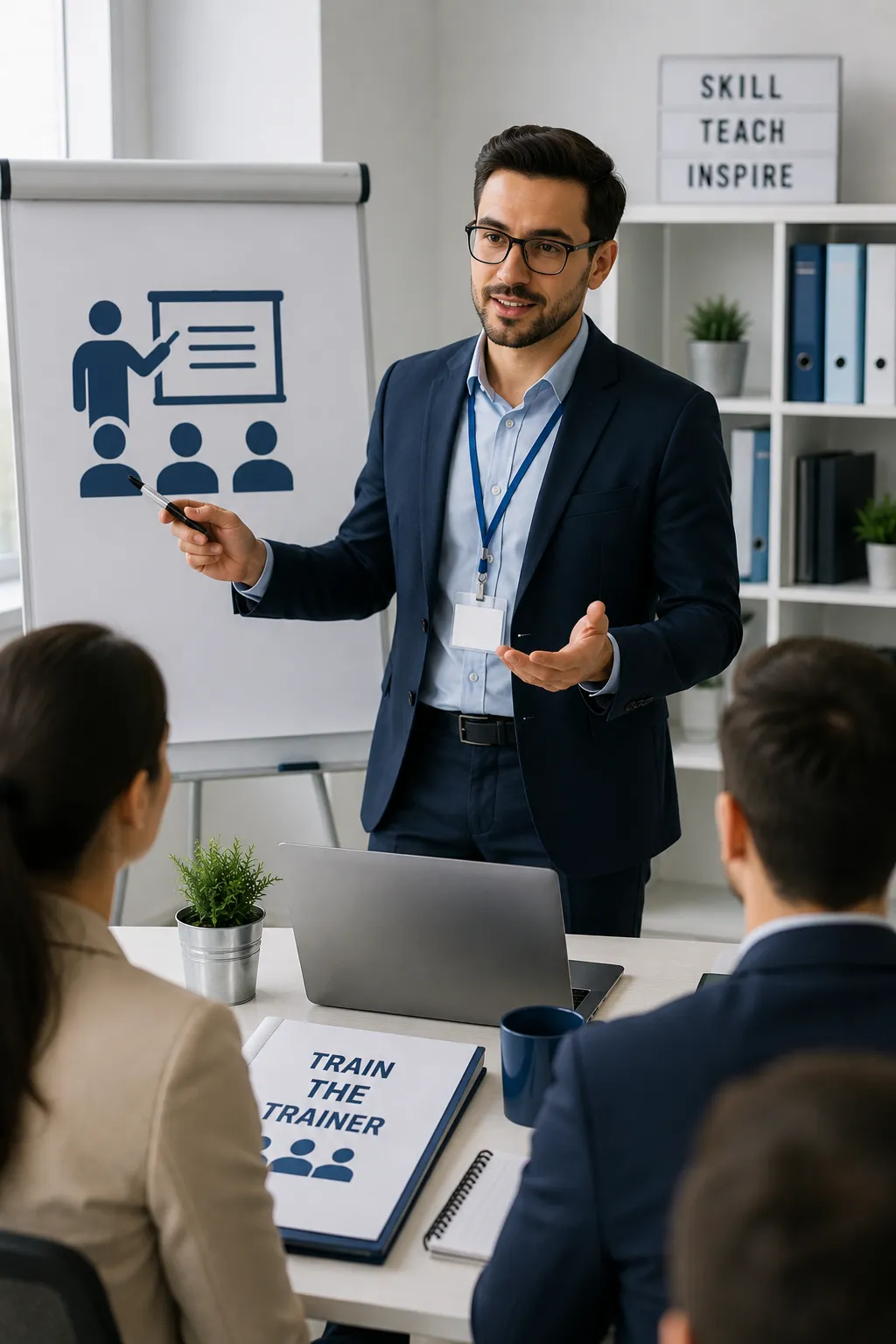 Corporate training workshop in session

