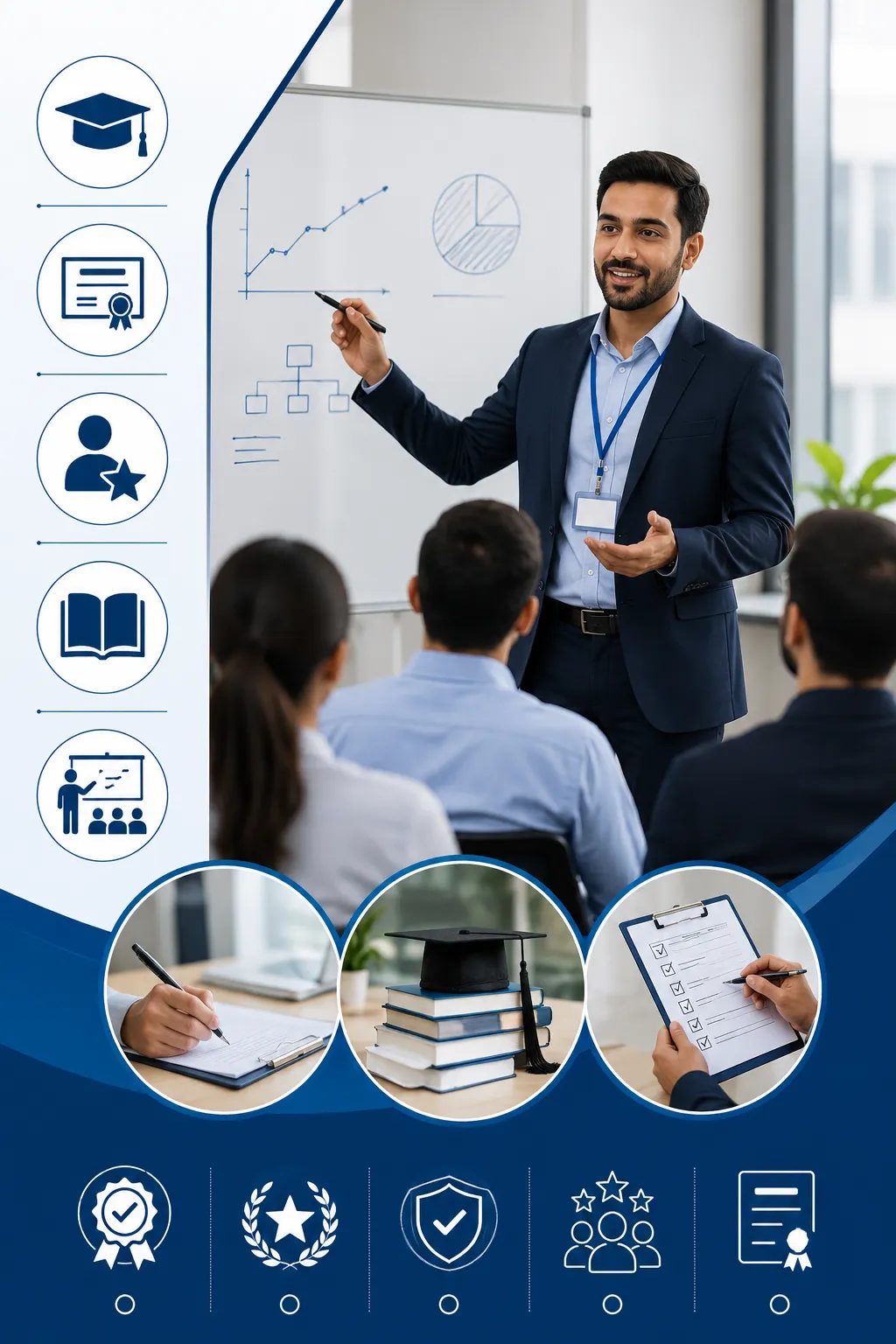 Trainer qualifications in a corporate setting

